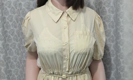 穿杏黄裙子的姑凉，清新美丽（凡瑞艺术163C）