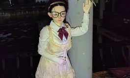 带女儿出去耍，
