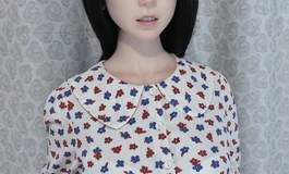 穿花衣服的女孩，纯朴可爱