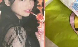 出大小娃，半身臀彩花杯子＇头雕