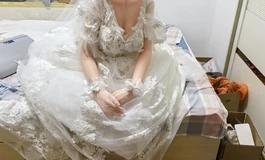 出娃娃衣服婚纱