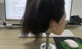 装让硅胶植发头雕，真人发丝，纯手工种植