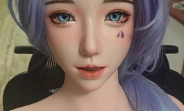 163皮纹硅胶+楚琳cos妆容