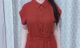 红裙女子，热情似火
