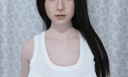 白背心女子，火辣身材，性感迷人