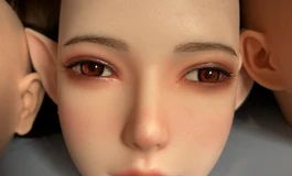 Fudoll精灵头➕白桃铂金硅胶半身，一套2000出